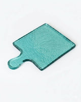 Creative Women Australia - Hammered Glass Square Serving Board: SMOKE