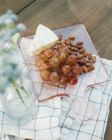 Creative Women Australia - Hammered Glass Square Serving Board: SMOKE