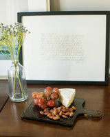Creative Women Australia - Hammered Glass Square Serving Board: SMOKE