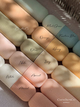 CandlesCo Australia - Medium Bubble Cube Candle: Cream / Unscented