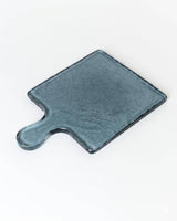 Creative Women Australia - Hammered Glass Square Serving Board: SMOKE