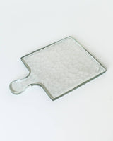 Creative Women Australia - Hammered Glass Square Serving Board: SMOKE