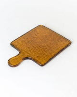 Creative Women Australia - Hammered Glass Square Serving Board: SMOKE