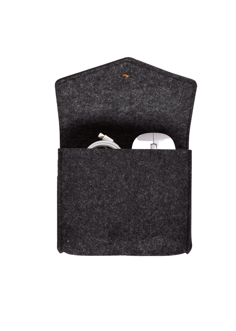 Cable Felt Storage Bag - Deep Grey
