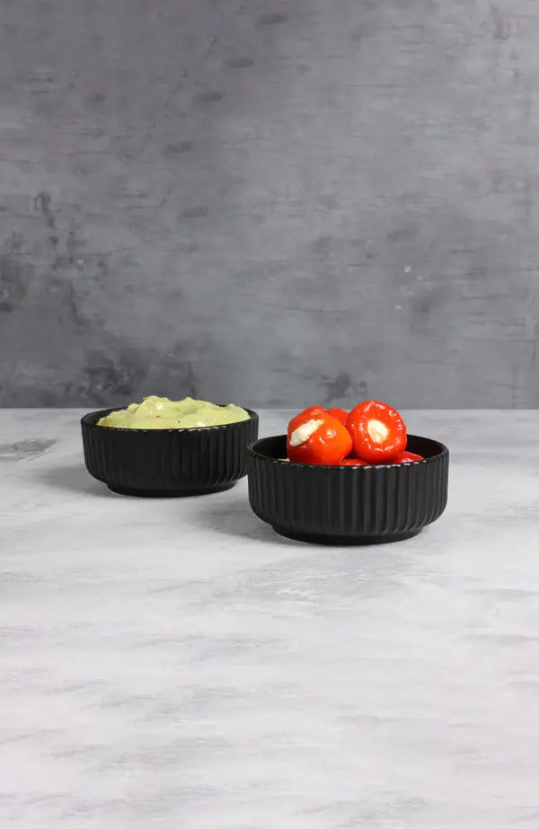 Gabel & Teller - Matte Black Ceramic Dip Bowl