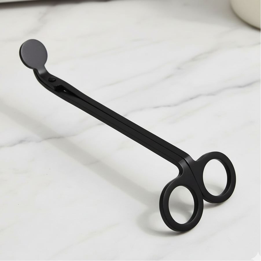 Black Metallic Wick Trimming Scissors – Two Streets Over