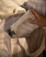 Hello Weekend - Neutral Soft Blush & Beige - Phone Pouch with Handles