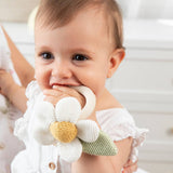 Living Textiles - Daisy Teething Ring Rattle - Whimsical Wonderland