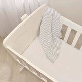 Living Textiles - Jersey Bassinet Fitted Sheet 2-Pack  - White