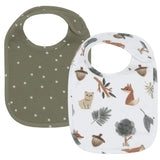 Living Textiles - Baby Bibs Forest Retreat 2pk - Twostreetsover