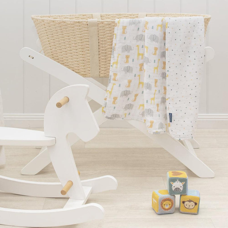 Living Textiles - Muslin Pram Blanket - Twostreetsover