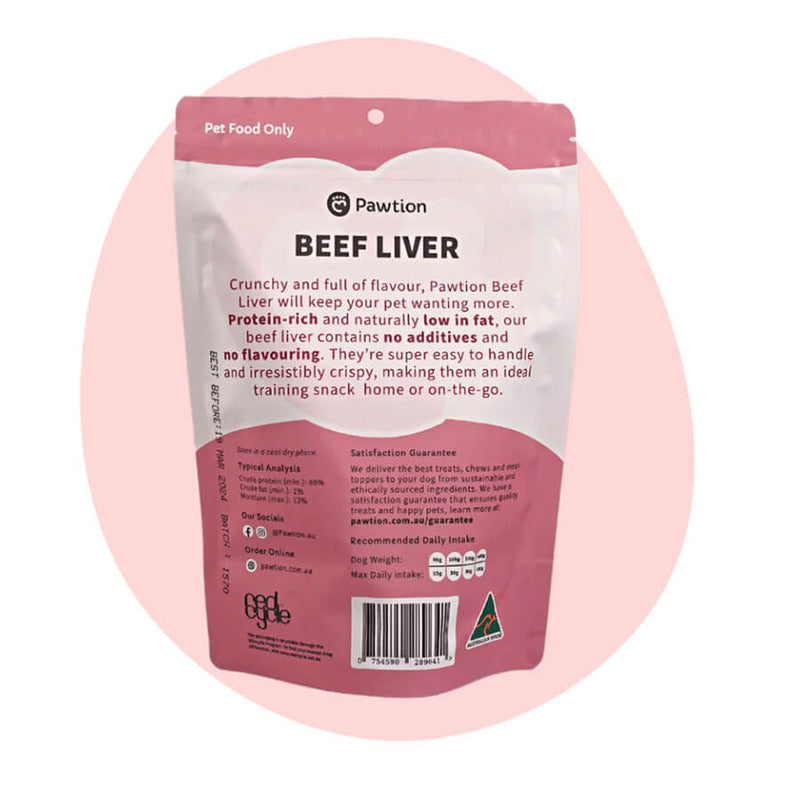 Pawtion - Beef Liver Dog Treats