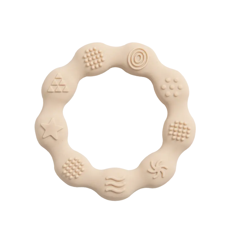 Baby Teething Ring - Beige – Two Streets Over
