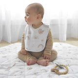 The Living Textiles - Baby Bibs Happy Sloth 2pk - Twostreetsover