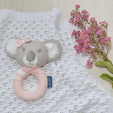 The Living Textiles - Knitted Rattle Chloe the Koala - Twostreetsover