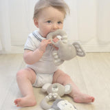 The Living Textiles - Knitted Rattle Eli the Elephant - Twostreetsover
