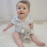 The Living Textiles - Knitted Rattle Kevin the Koala - Twostreetsover