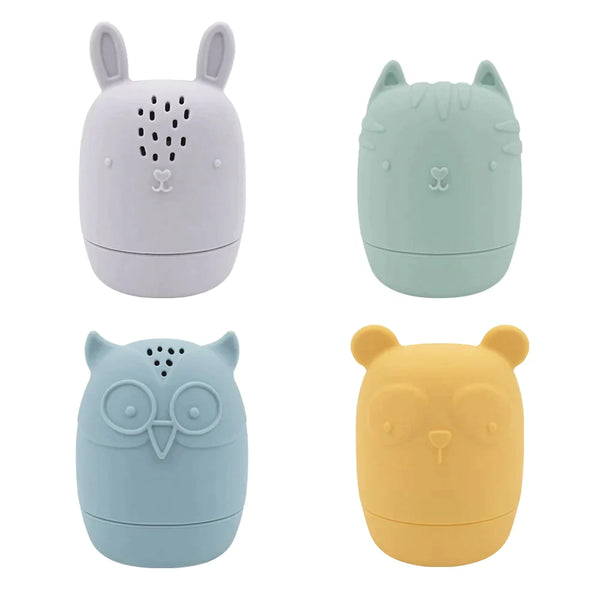 The Living Textiles - Silicone Bath Buddies 4pk - Twostreetsover