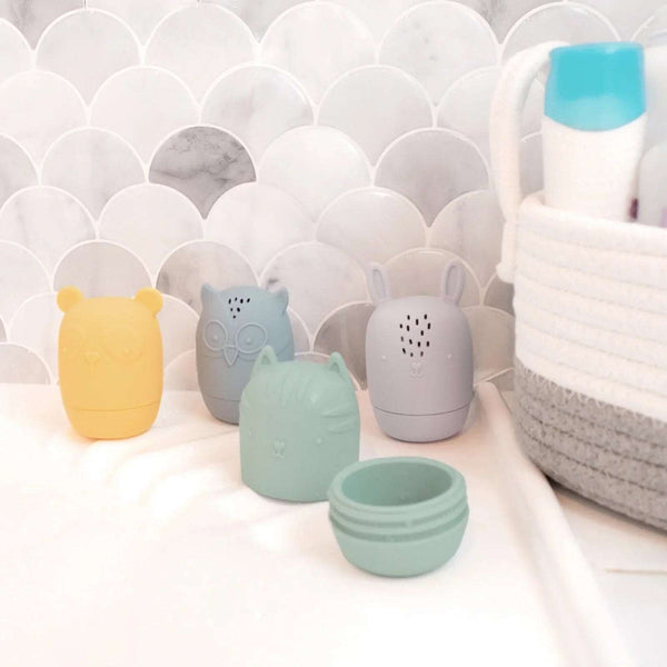 The Living Textiles - Silicone Bath Buddies 4pk - Twostreetsover