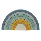 The Living Textiles - Silicone Rainbow Puzzle Steel Blue - Twostreetsover