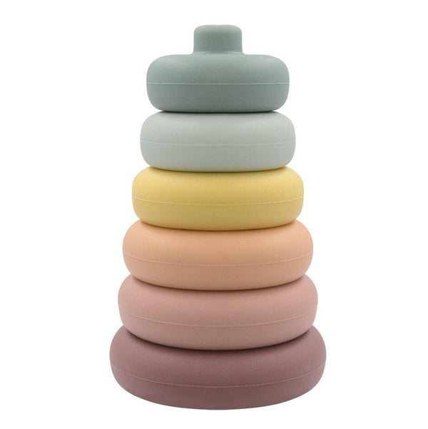 The Living Textiles - Silicone Ring Stacking Tower - Twostreetsover