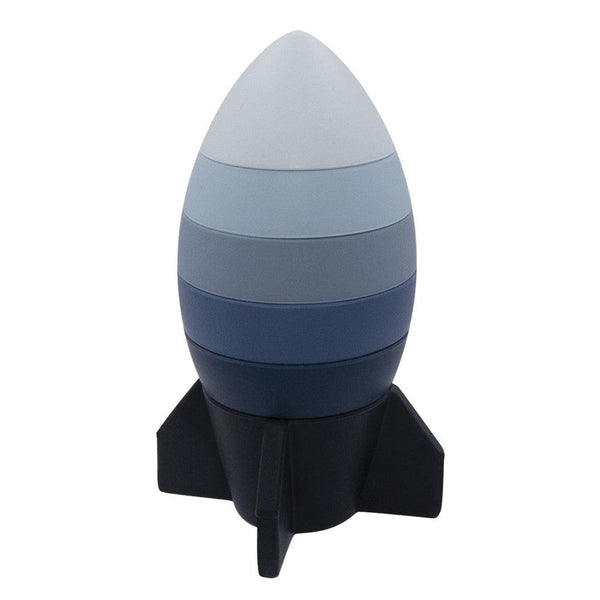 The Living Textiles - Silicone Rocket Stacking Puzzle - Twostreetsover